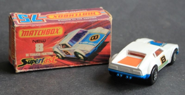 Matchbox Superfast De Tomas Pantera Racing Car 1975 Metallmodell in Originalbox (3562)